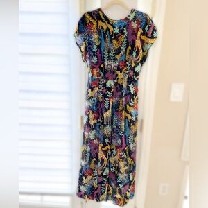 bimba y lola animal print jumpsuit
